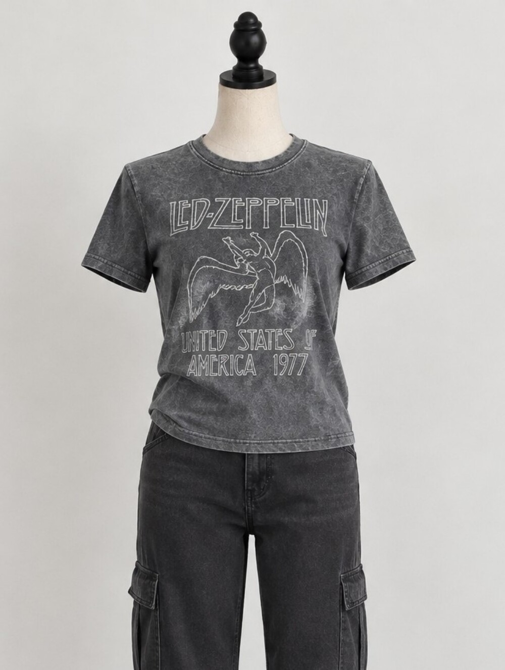 Gray Led Zeppelin Graphic Tee